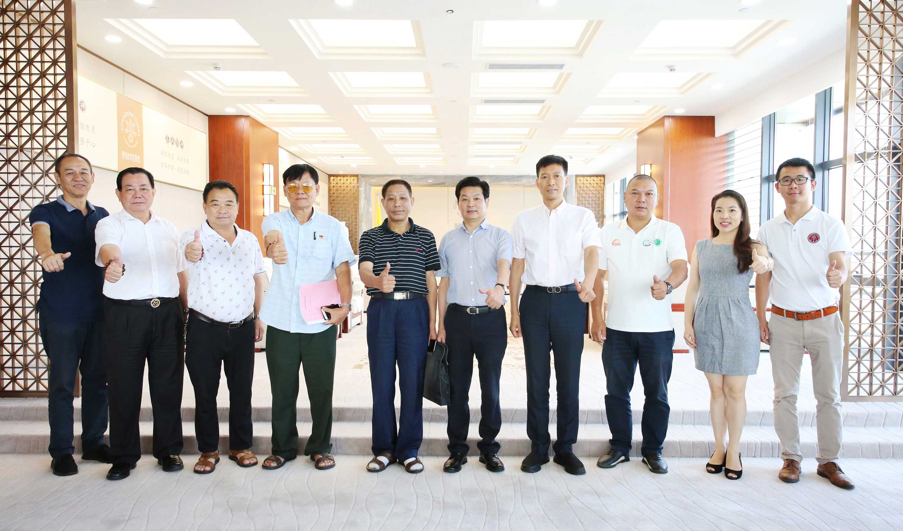广东省客家商会古少明轮值会长热情接待福建省客家企业商会陈志武会长一行